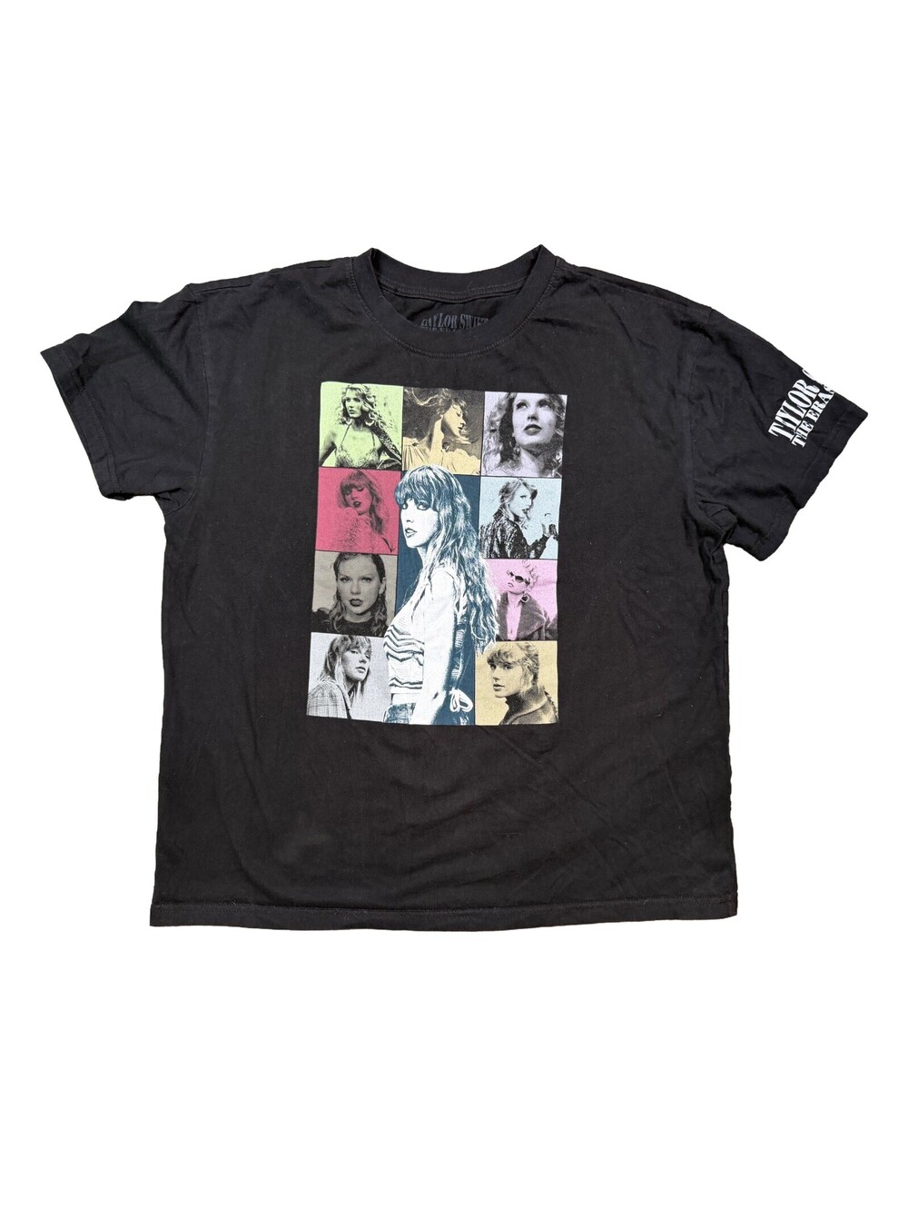 Taylor Swift Eras Tour 2023 Official Concert T Shirt Black Size L Graphic Tee